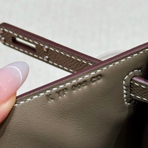 DDMode Hermes Kelly Pochette 22CM Epsom Leather CK18 Etoupe Silver Hardware