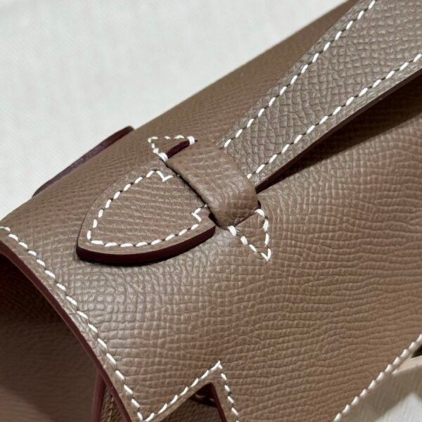 DDMode Hermes Kelly Pochette 22CM Epsom Leather CK18 Etoupe Silver Hardware