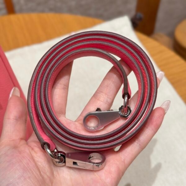 DDMode Hermes Kelly 25CM U5 Rose Lipstick Swift Leather Silver Hardware