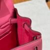 DDMode Hermes Kelly 25CM U5 Rose Lipstick Swift Leather Silver Hardware