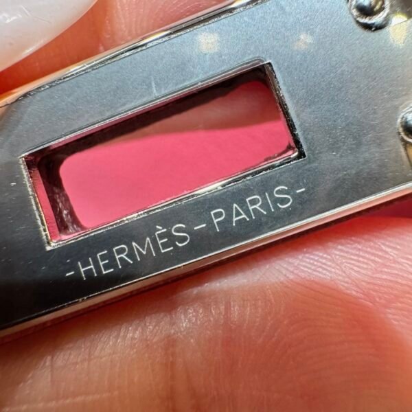 DDMode Hermes Kelly 25CM U5 Rose Lipstick Swift Leather Silver Hardware