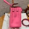 DDMode Hermes Kelly 25CM U5 Rose Lipstick Swift Leather Silver Hardware