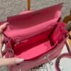 DDMode Hermes Kelly 25CM U5 Rose Lipstick Swift Leather Silver Hardware