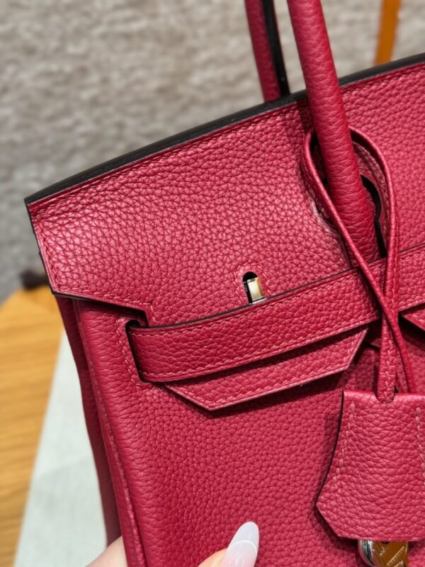 DDMode Hermes Birkin 30CM Togo Leather K1 Rouge Grenat Silver Hardware
