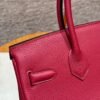 DDMode Hermes Birkin 30CM Togo Leather K1 Rouge Grenat Silver Hardware
