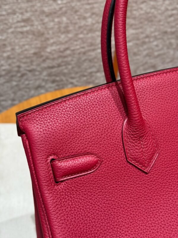DDMode Hermes Birkin 30CM Togo Leather K1 Rouge Grenat Silver Hardware