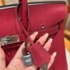 DDMode Hermes Birkin 30CM Togo Leather K1 Rouge Grenat Silver Hardware
