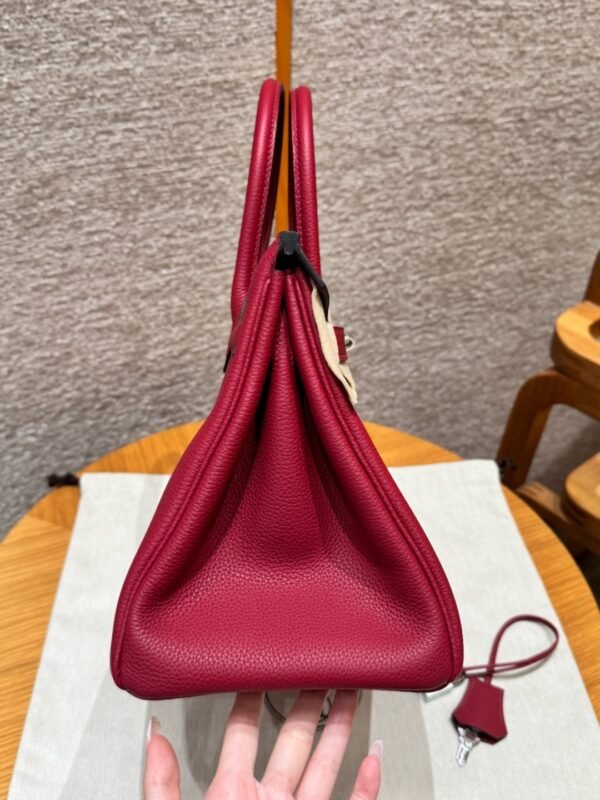 DDMode Hermes Birkin 30CM Togo Leather K1 Rouge Grenat Silver Hardware