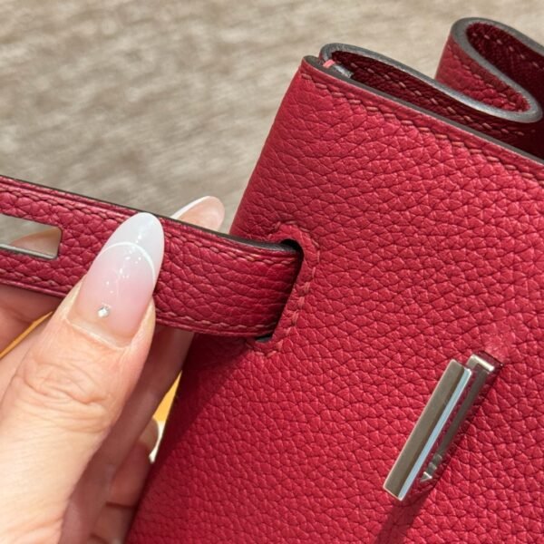 DDMode Hermes Birkin 30CM Togo Leather K1 Rouge Grenat Silver Hardware