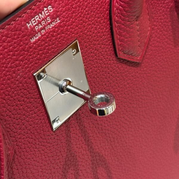 DDMode Hermes Birkin 30CM Togo Leather K1 Rouge Grenat Silver Hardware