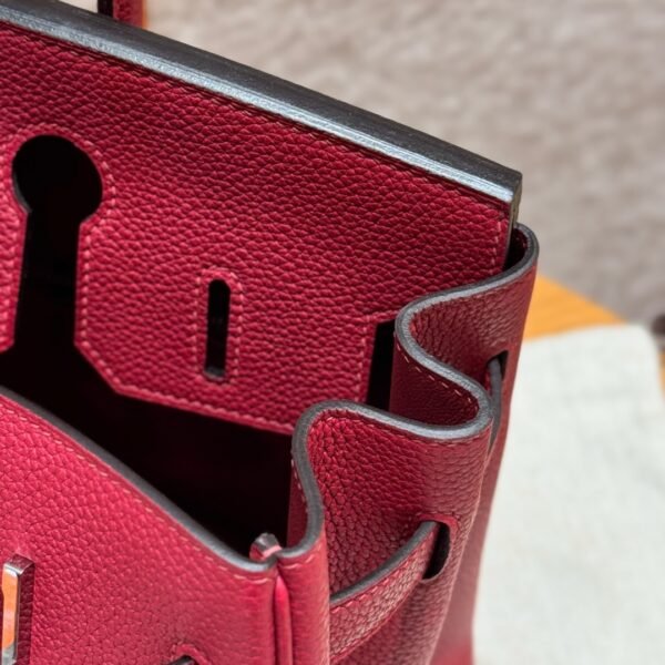 DDMode Hermes Birkin 30CM Togo Leather K1 Rouge Grenat Silver Hardware