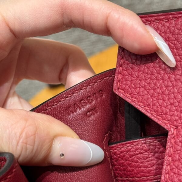 DDMode Hermes Birkin 30CM Togo Leather K1 Rouge Grenat Silver Hardware