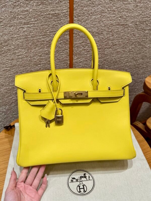 DDMode Hermes Birkin 30CM 9R Lime Swift Leather Gold Hardware