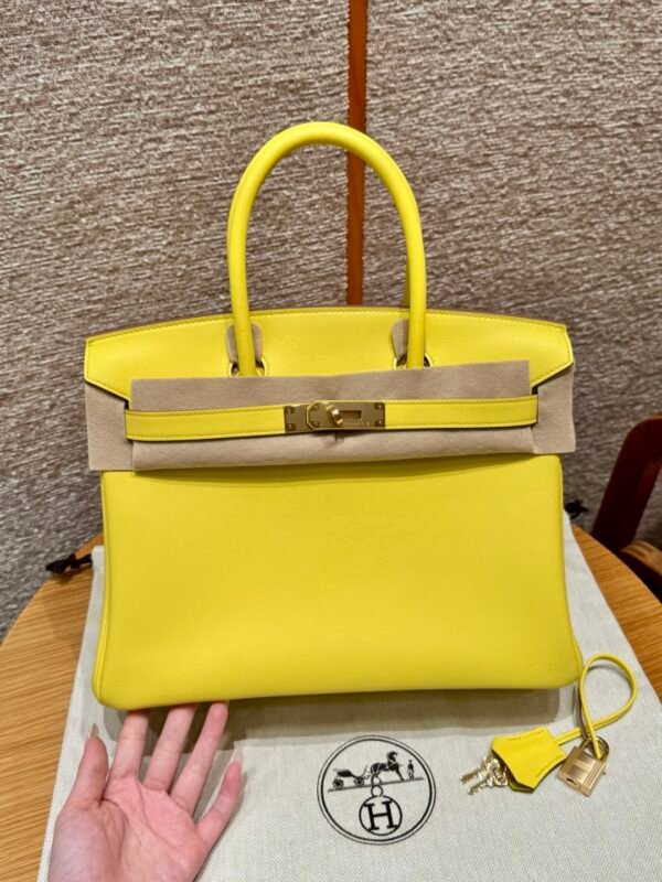 DDMode Hermes Birkin 30CM 9R Lime Swift Leather Gold Hardware