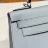 DDMode Hermes Kelly 28CM Epsom Leather J7 Blue Lin Silver Hardware