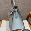 DDMode Hermes Kelly 28CM Epsom Leather J7 Blue Lin Silver Hardware