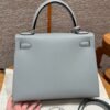 DDMode Hermes Kelly 28CM Epsom Leather J7 Blue Lin Silver Hardware