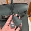 DDMode Hermes Birkin 25CM 63 Vert Amanda Togo Leather Silver Hardware