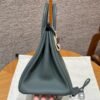 DDMode Hermes Birkin 25CM 63 Vert Amanda Togo Leather Silver Hardware
