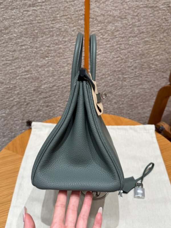DDMode Hermes Birkin 25CM 63 Vert Amanda Togo Leather Silver Hardware