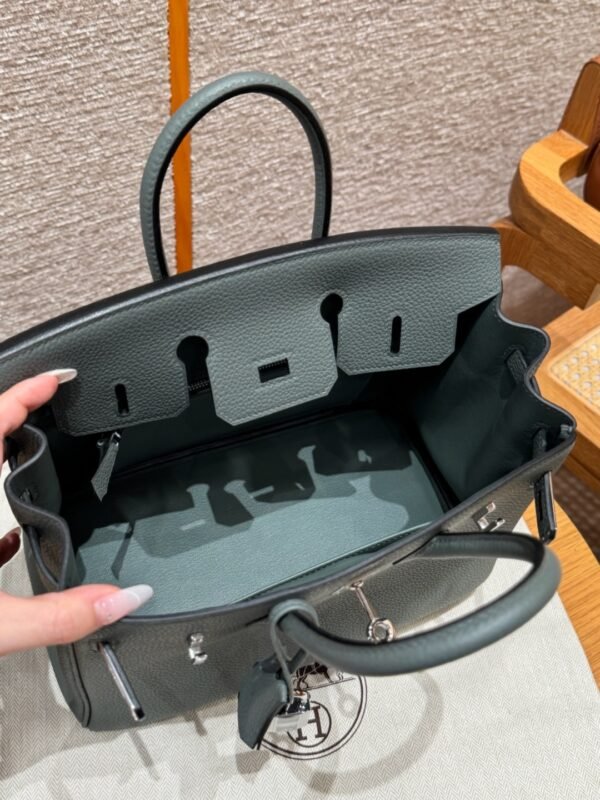 DDMode Hermes Birkin 25CM 63 Vert Amanda Togo Leather Silver Hardware