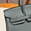 DDMode Hermes Birkin 25CM 63 Vert Amanda Togo Leather Silver Hardware
