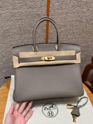 DDMode Hermes Birkin 30CM Togo Leather M8 Girs Asphalte Gold Hardware