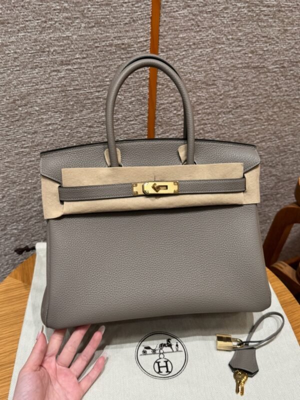 DDMode Hermes Birkin 30CM Togo Leather M8 Girs Asphalte Gold Hardware