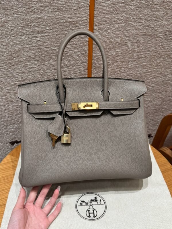 DDMode Hermes Birkin 30CM Togo Leather M8 Girs Asphalte Gold Hardware