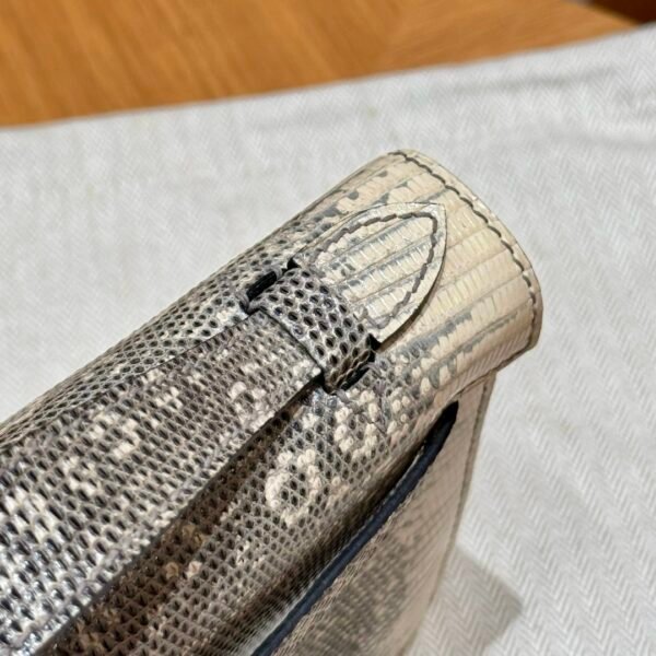 DDMode Hermes Kelly Pochette Lizard Leather 1B OmBre Silver Hardware