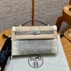 DDMode Hermes Kelly Pochette Lizard Leather 1B OmBre Silver Hardware