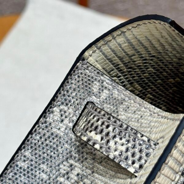 DDMode Hermes Kelly Pochette Lizard Leather 1B OmBre Silver Hardware