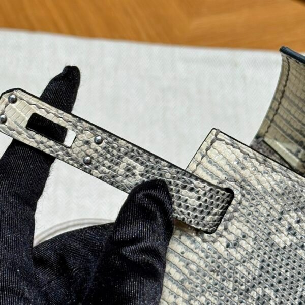 DDMode Hermes Kelly Pochette Lizard Leather 1B OmBre Silver Hardware