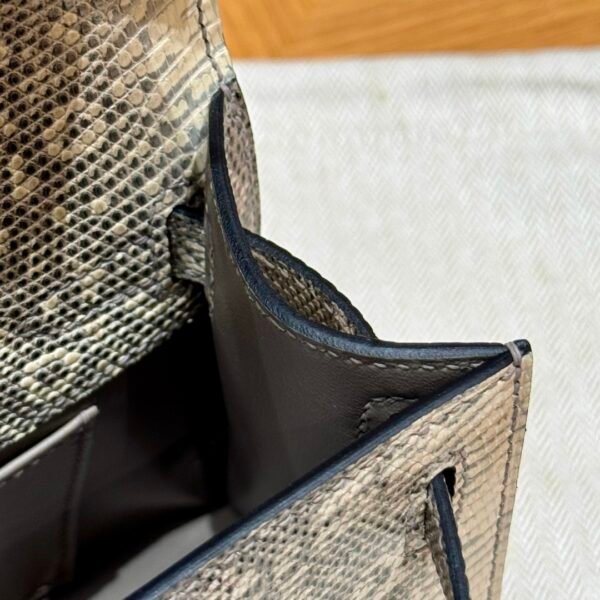 DDMode Hermes Kelly Pochette Lizard Leather 1B OmBre Silver Hardware