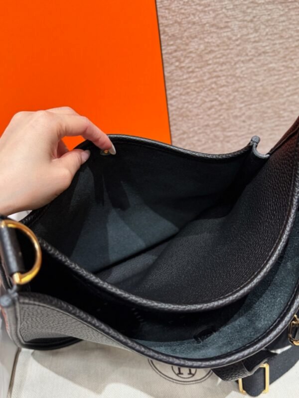 DDMode Hermes Evelyne CK89 Noir 29CM Clememce Leather Gold Hardware