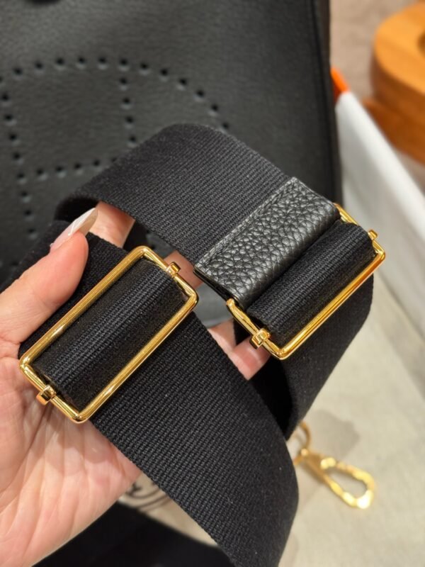 DDMode Hermes Evelyne CK89 Noir 29CM Clememce Leather Gold Hardware