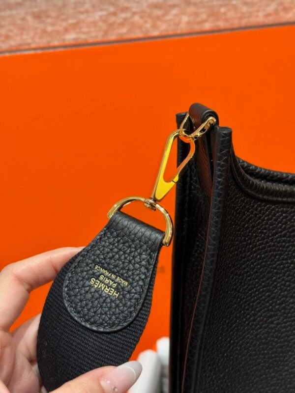 DDMode Hermes Evelyne CK89 Noir 29CM Clememce Leather Gold Hardware