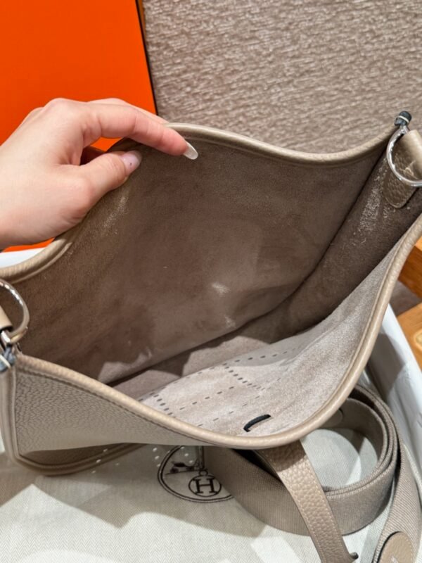 DDMode Hermes Evelyne CK81 Gris Tourerlle 29CM Clememce Leather Silver Hardware