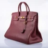DDMode Birkin40CM Rouge H Vachette Fjord with Gold Hardware