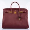 DDMode Birkin40CM Rouge H Vachette Fjord with Gold Hardware