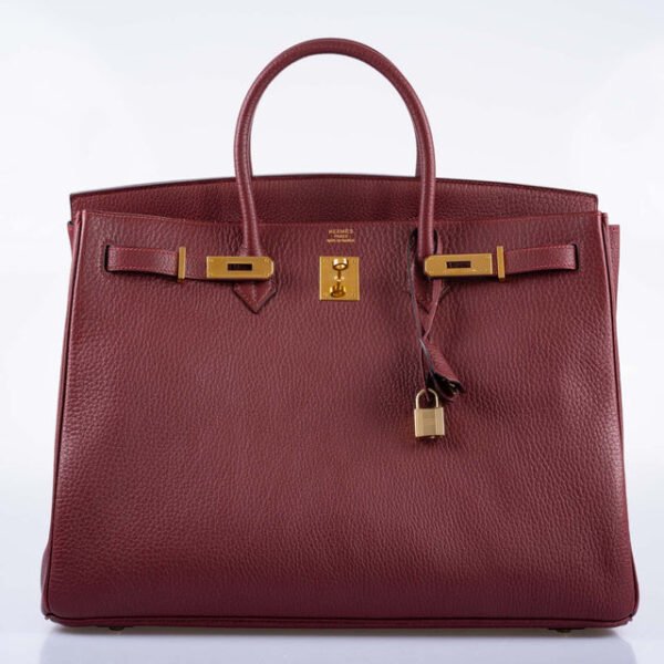 DDMode Birkin40CM Rouge H Vachette Fjord with Gold Hardware