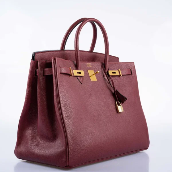 DDMode Birkin40CM Rouge H Vachette Fjord with Gold Hardware