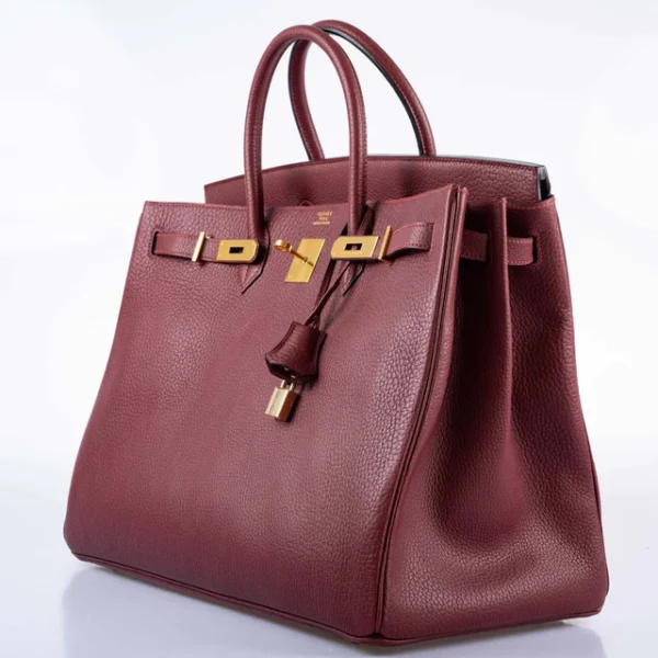 DDMode Birkin40CM Rouge H Vachette Fjord with Gold Hardware