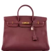 DDMode Birkin40CM Rouge H Vachette Fjord with Gold Hardware