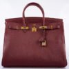 DDMode Birkin40CM Rouge H Vachette Fjord with Gold Hardware