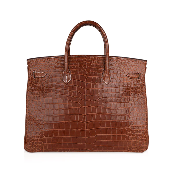 DDMode Hermes Birkin40CM Rare Fauve Matte Porosus Crocodile Gold Hardware