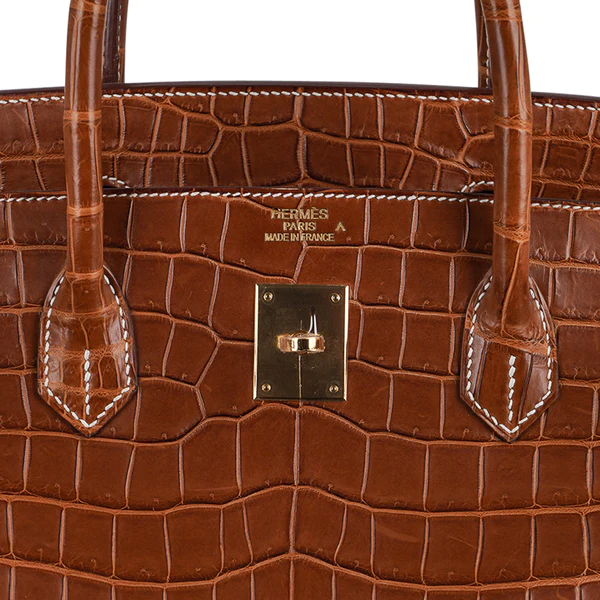 DDMode Hermes Birkin40CM Rare Fauve Matte Porosus Crocodile Gold Hardware