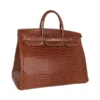 DDMode Hermes Birkin40CM Rare Fauve Matte Porosus Crocodile Gold Hardware