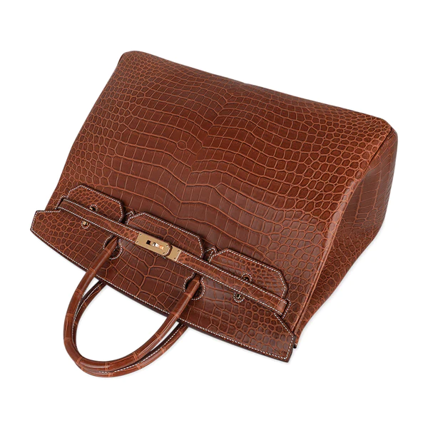 DDMode Hermes Birkin40CM Rare Fauve Matte Porosus Crocodile Gold Hardware