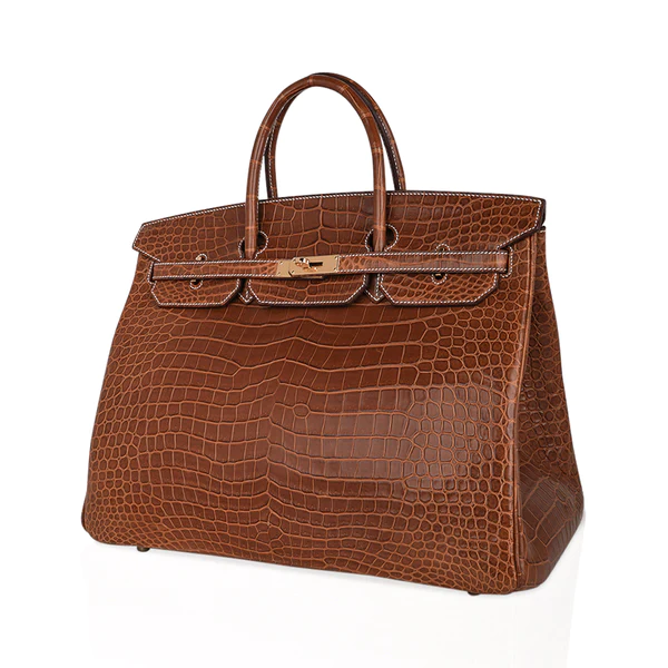 DDMode Hermes Birkin40CM Rare Fauve Matte Porosus Crocodile Gold Hardware